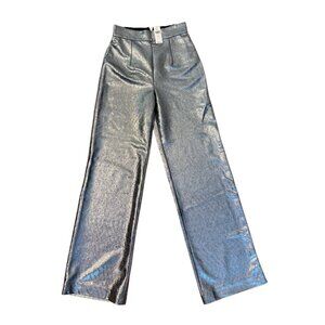 Anthropologie Metallic Silver Pants NWT